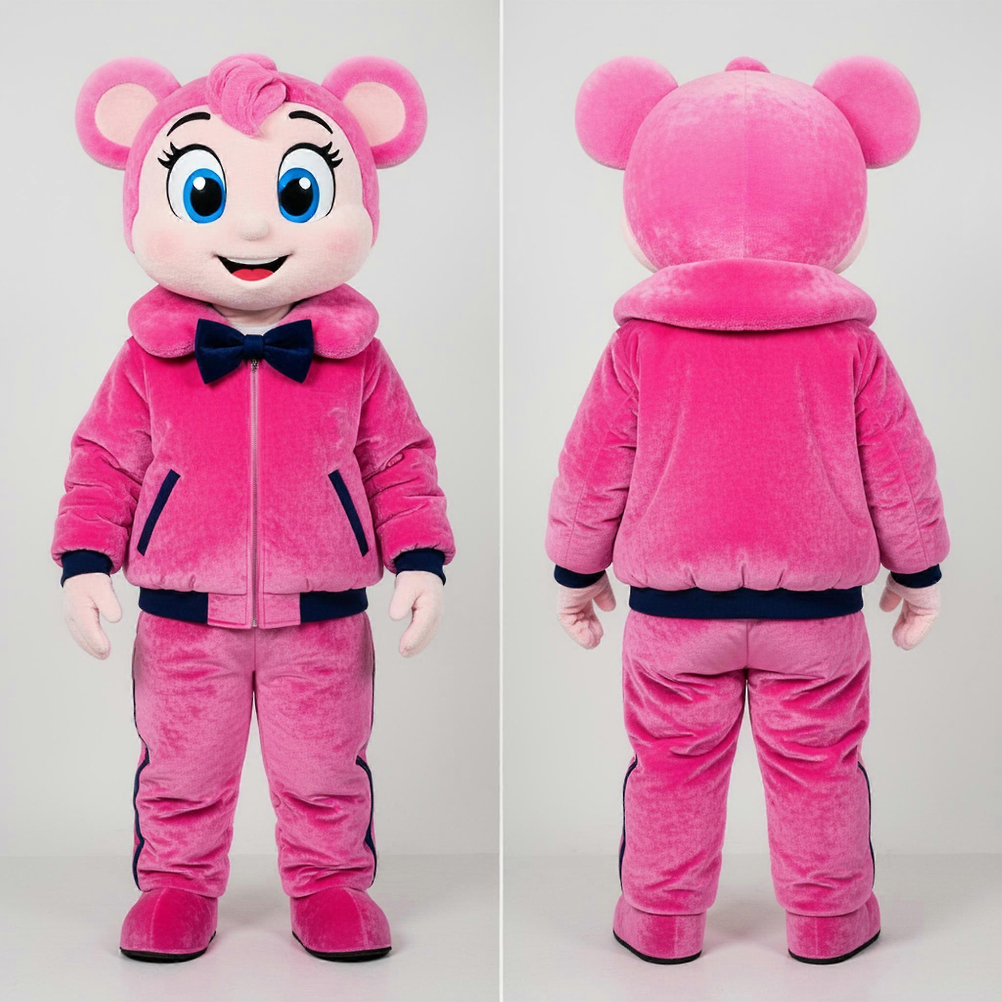 MASTICOT Pink Velvety Soldier Mascot