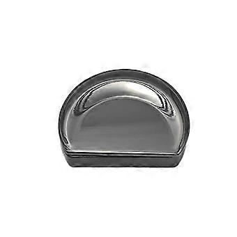 Refillable Moon Shaped Balm Container Zinc Alloy Slide Lid 1/2Pcs Mini Pocket Size Storage Holder for Daily Travel Use