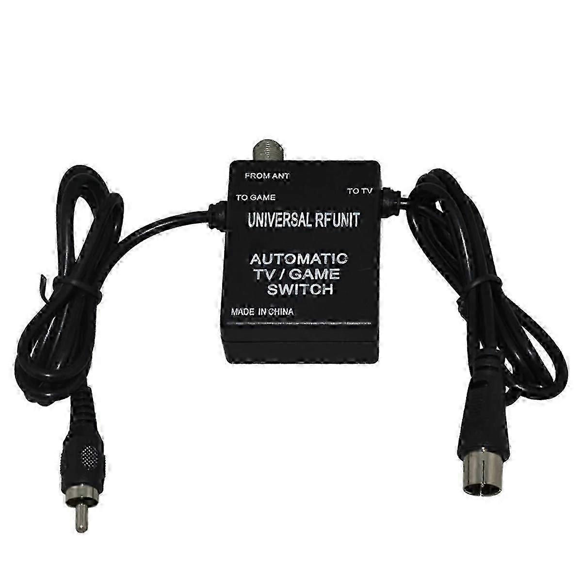 3 in 1 RF Unit Adapter Cable Automatic TV Game Switch compatible with SNES compatible with