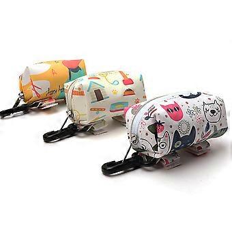 1Pcs Portable Pet Waste Poop Bag for Outdoor Use PU Design