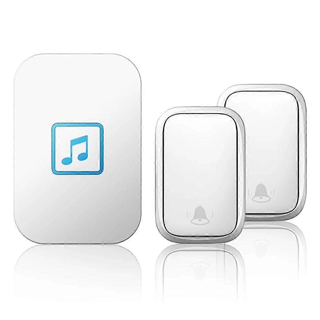 Wireless Doorbell Kit with SelfPowered Button, Long Range Waterproof Receiver, Multi Plug, 60 Melodies