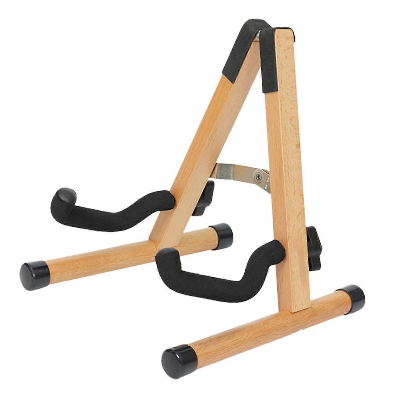 Adjustable Folding Mandolin Stand with Secure Upright Support and Protective Pads for String Instruments