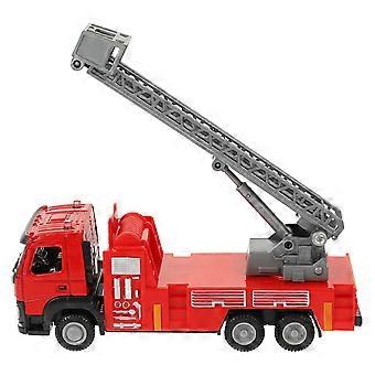 Alloy Fire Truck Toy for Kids Interesting Creative Red Truck Plaything