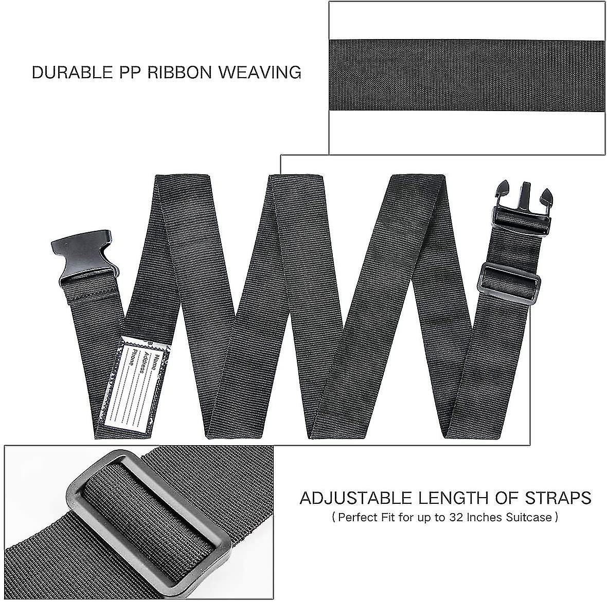 2pcs Luggage Strap Suitcase Strap