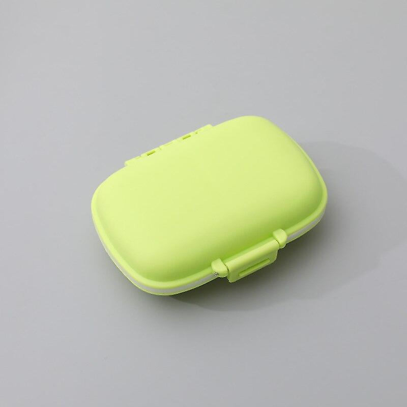 8 Grids Organizer Container For Tablets Travel Pill Box With Seal Ring Small Box For Tablets Wheat Straw Container For Medicines