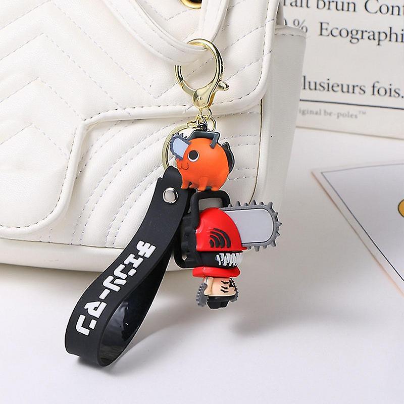 アニメチェーンソーマンキーホルダーポチタコスプレ3Dシリコン漫画