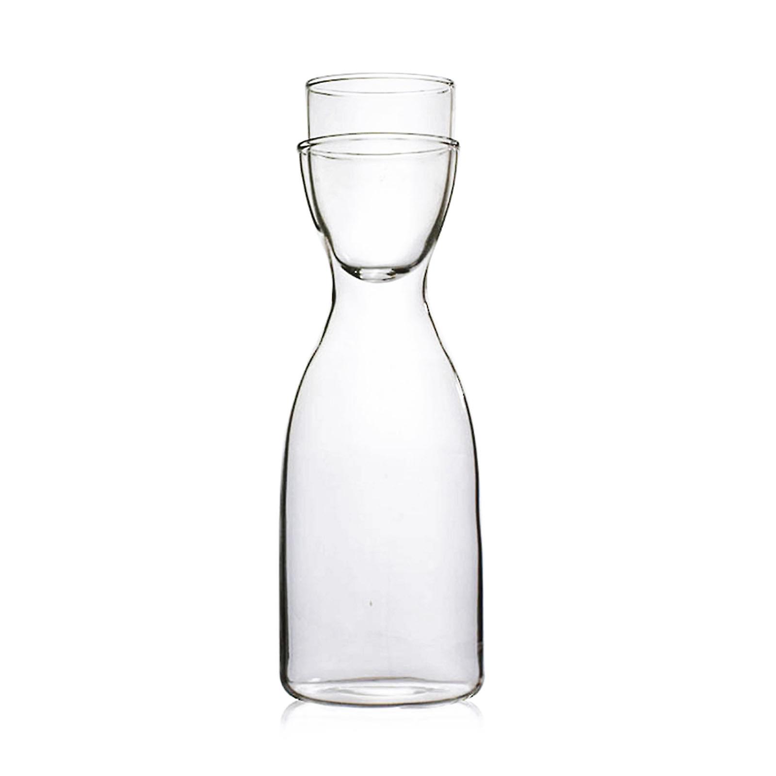 Water Pitcher With Lid Transparent Borosilicate Glass Large Capacity Kitchen