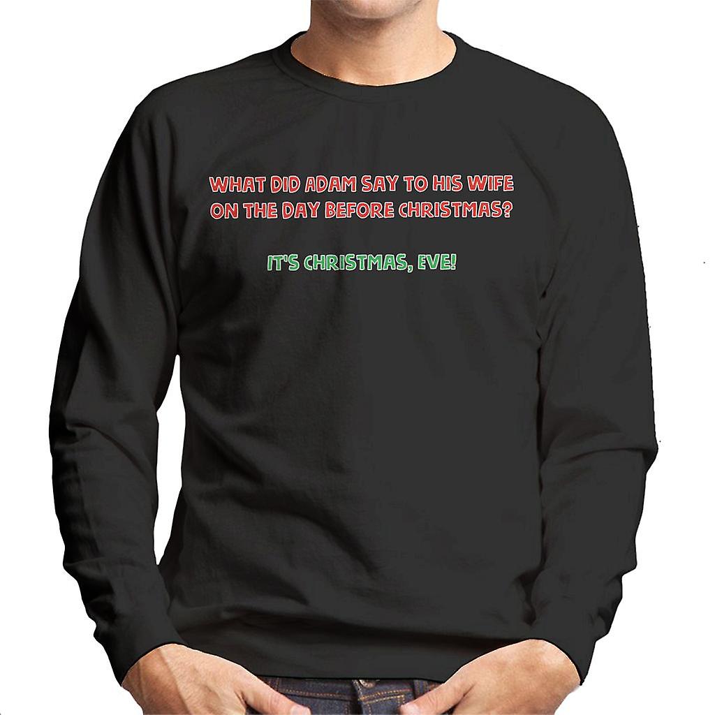 Bolacha de Natal piada Adão e Eva MASC moletom