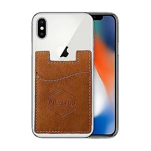 Caramel brown mobile card holder 1 unit (Caramel)
