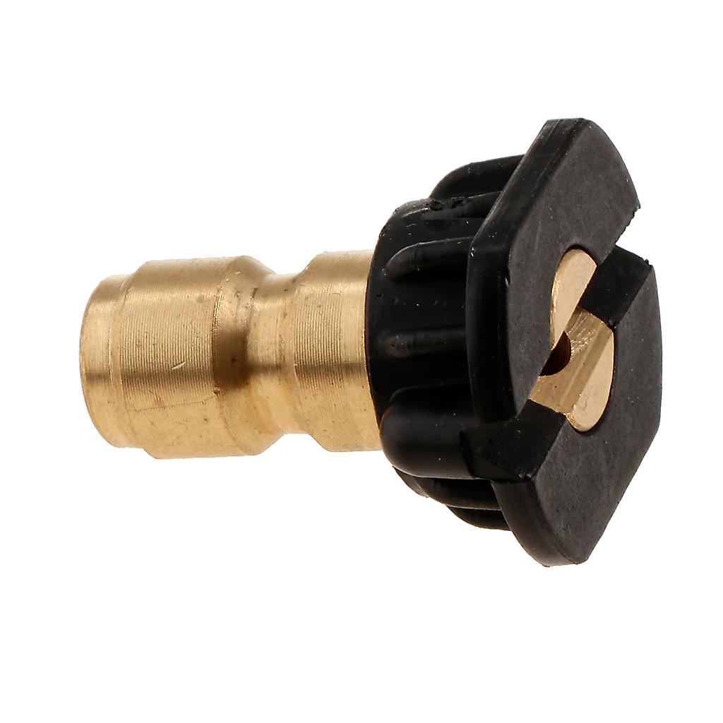 1/4 Quick Connection Design Pressure Multiple Degrees Washer Spray Nozzle Large black sector