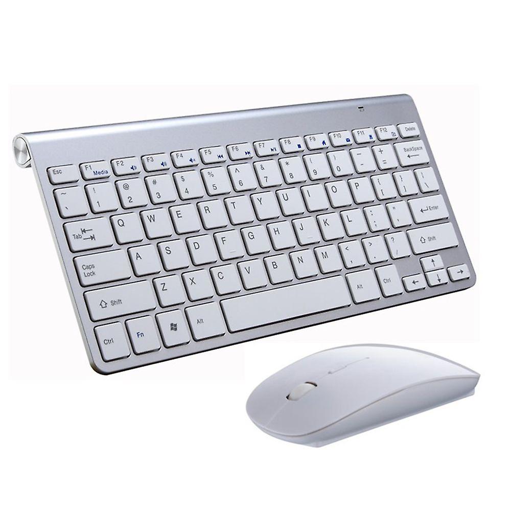 2.4g Waterproof Wireless Keyboard/mouse For Pc Laptop Silver