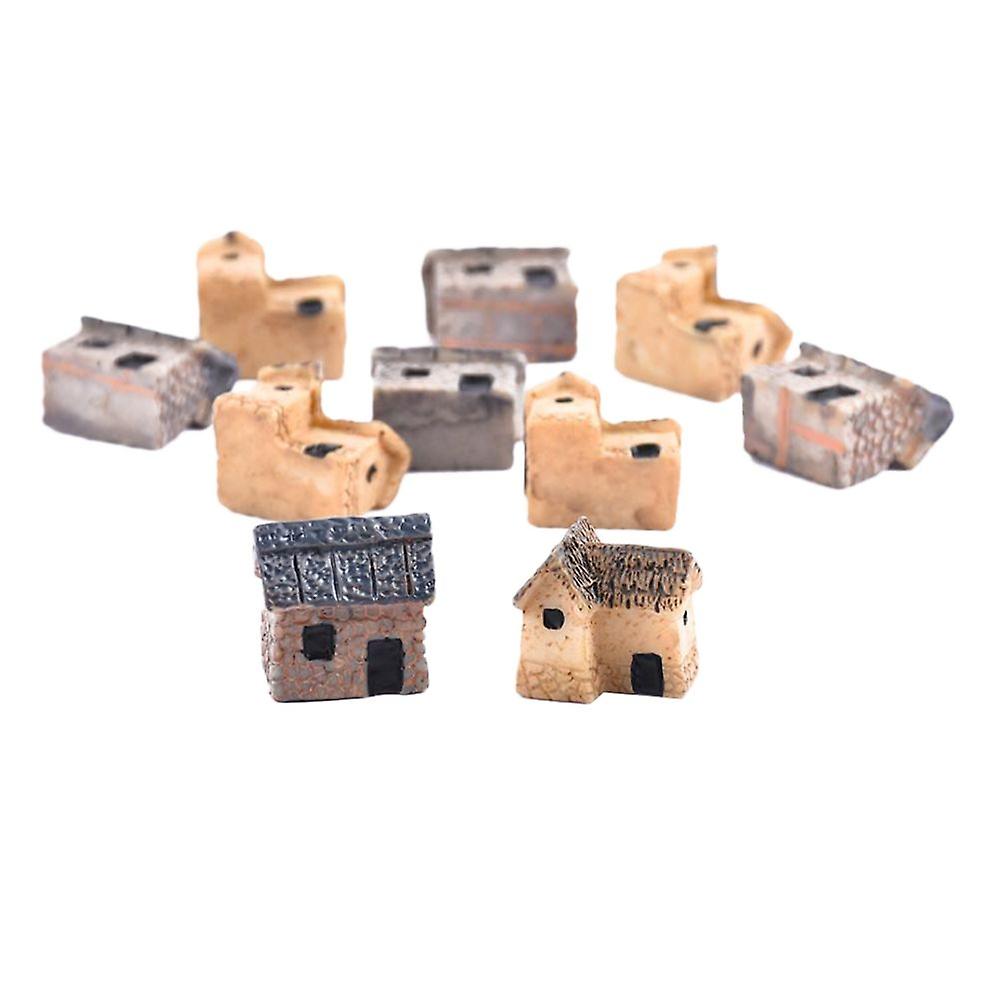 Micro Landscape Figurine Stone House Mini Village