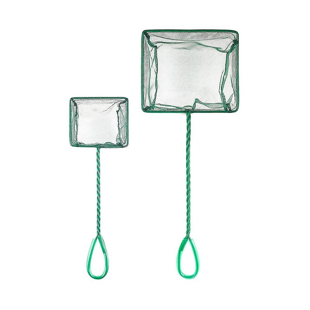 4/6 Inch Aquarium Fish Net Set Fish Catch Nets With Plastic Handle Aquarium Fish Nets - Durable, St