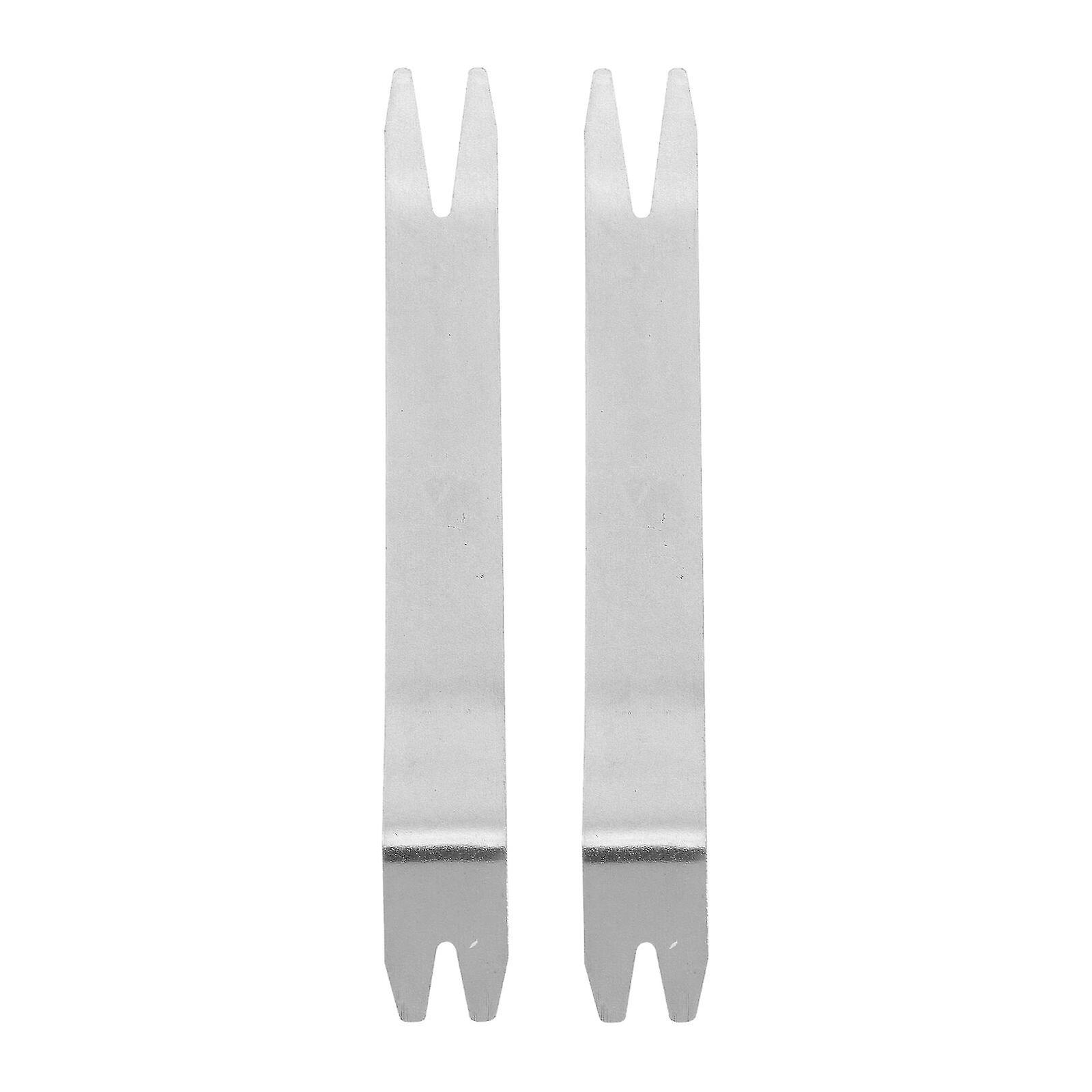2pcs Stainless Steel Crowbar Professional Car Panel Pry Bar Disassembling Tool