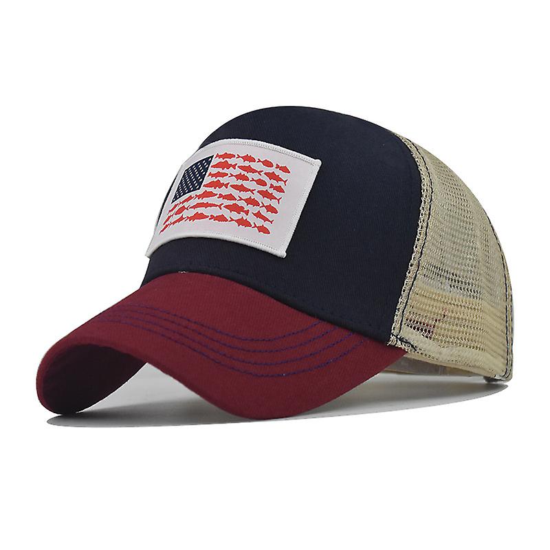 National Flag Small Fish Hat Hard Baseball Flag Cotton Hat