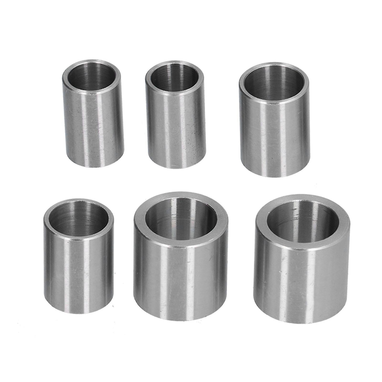 6Pcs Reducing Bushing Adapters Variable Diameter Steel Sleeve For Bench Grinding Sanding Wheel