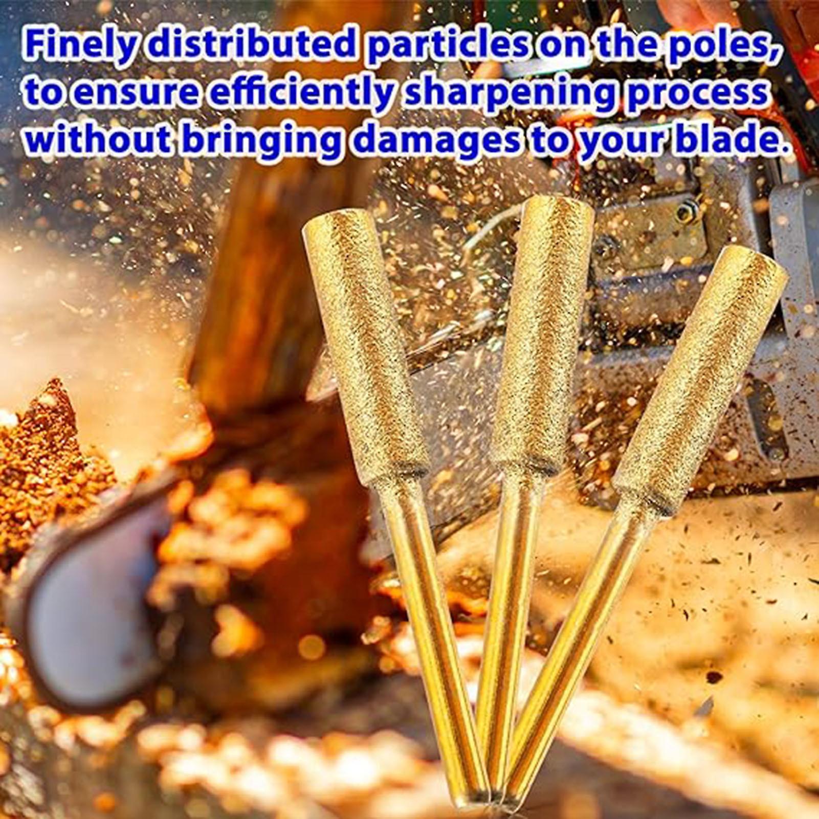 Diamond Chainsaw Sharpener Polishing Bits High Hardness Titanium Plated Material Suitable for Forestry Agriculture