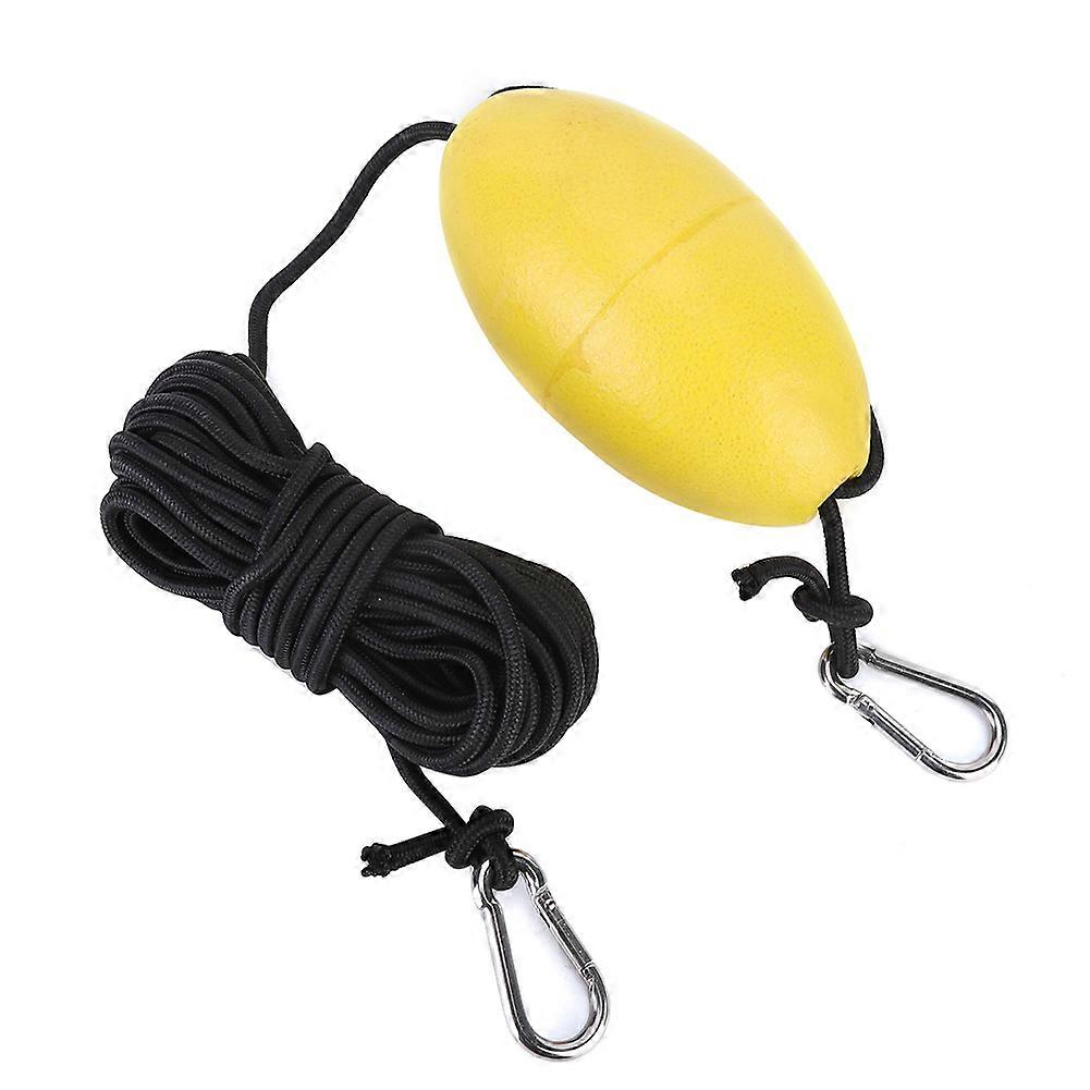 Rowing Boat Towing Rope Floating Fish Line with Stainless Steel Kayak Hook EVA Buoy