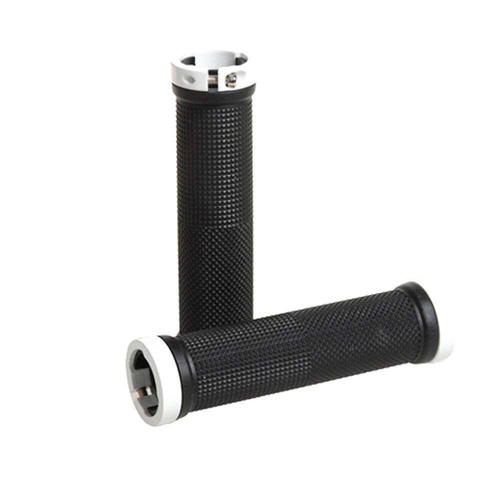 1Pair Road Bike Handlebar Grips Anti-Skid Rubber Bicycle Lock On End Grips
