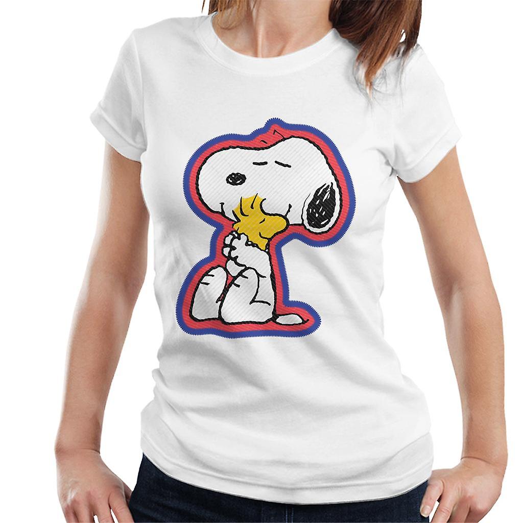 Peanuts Snoopy Hugging Woodstock Women's T-Shirt