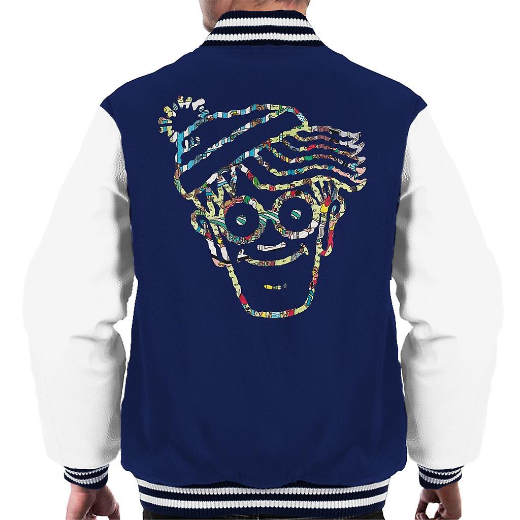 Where's Wally Crowd Outline Men's Varsity Jacket