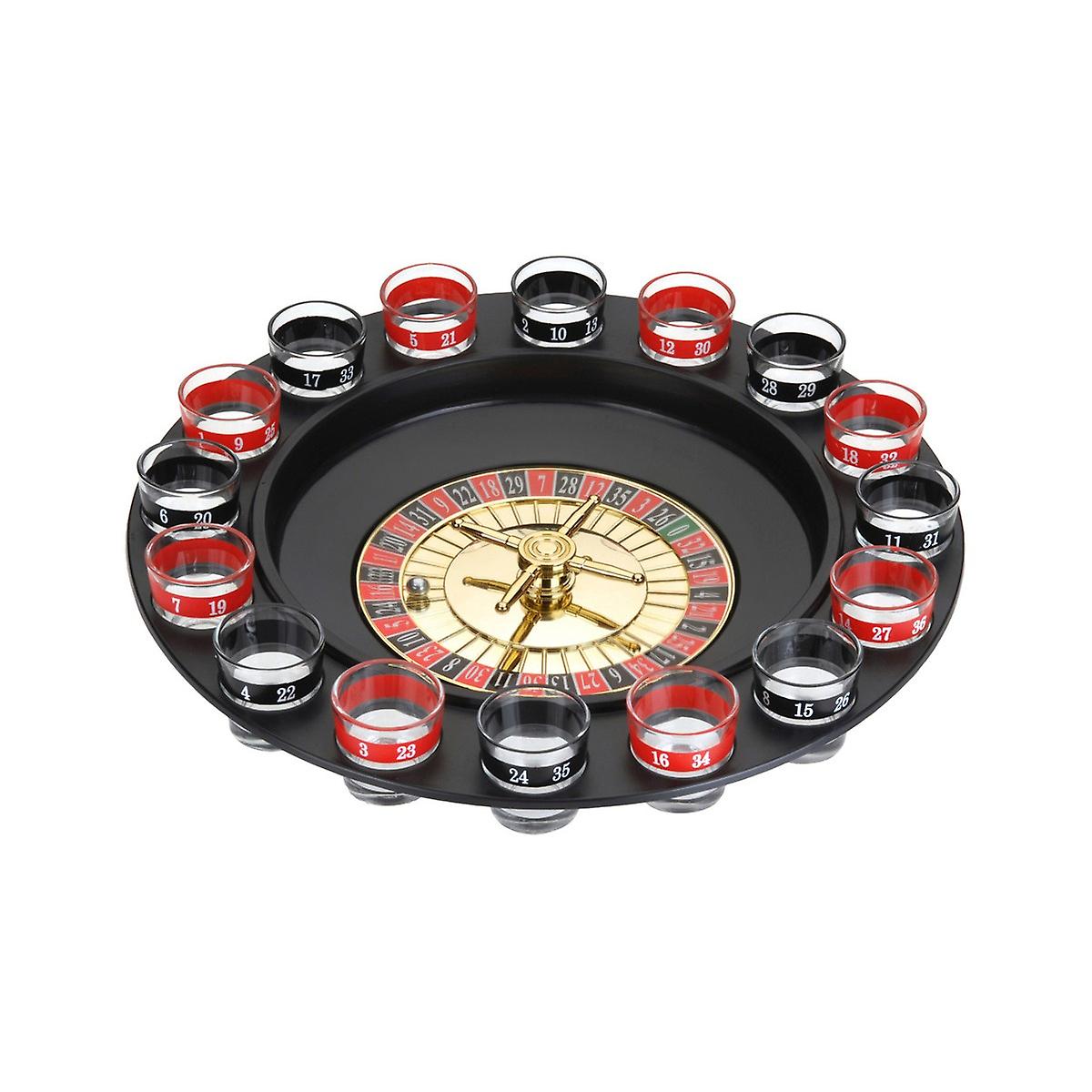 Drinking Game Casino Roulette 90267 18 pcs Glass