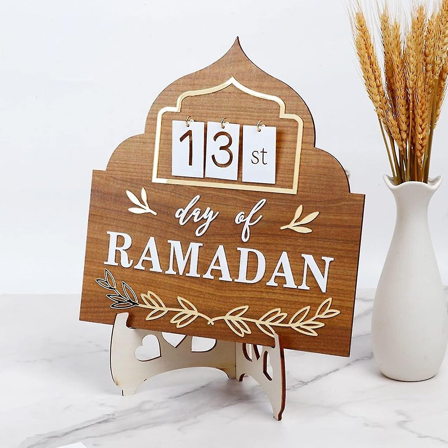 Ramadan Mubarak Advent Calendar 2023 DIY Countdown Calendars Eid Decorations for Home Ram easter decor