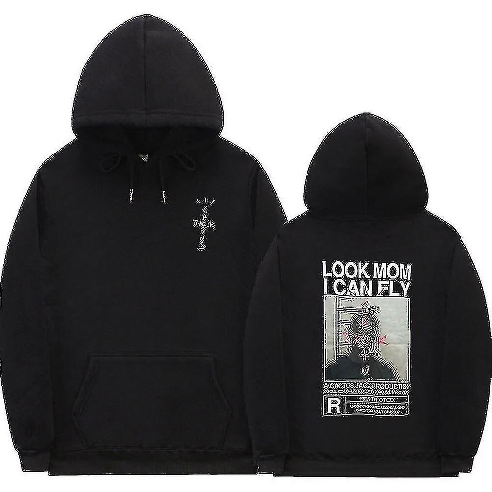 Cactus Jack Hoodie Men Women Double-sided Logo Print Look Mom I Can Fly  Travis Scott Hoodies Unisex | Fruugo NL