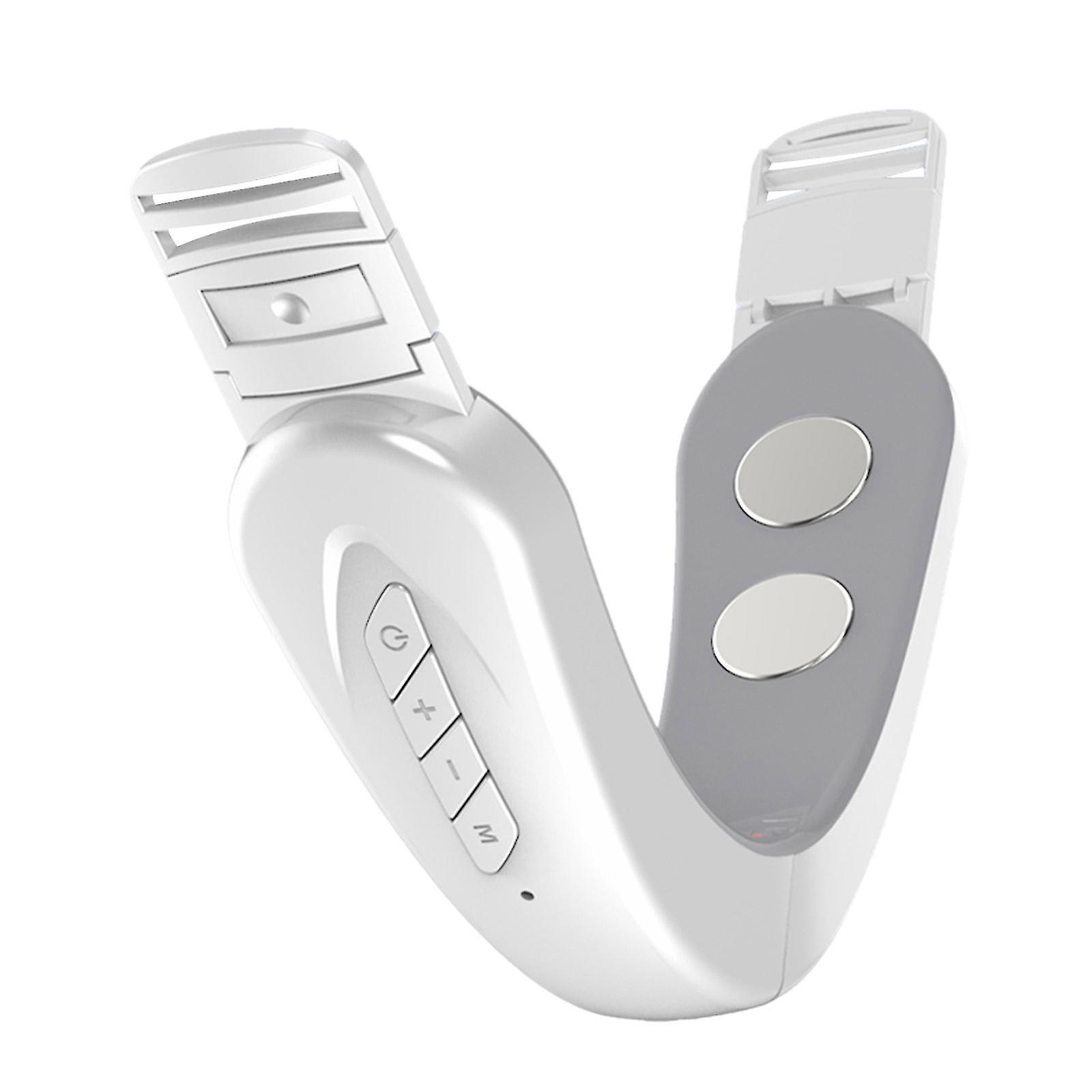 50% OFF,Double Chin Reducer, Electric V-Face Shaping Massager Portable Intelligent Face Lifting Belt with Blue Light