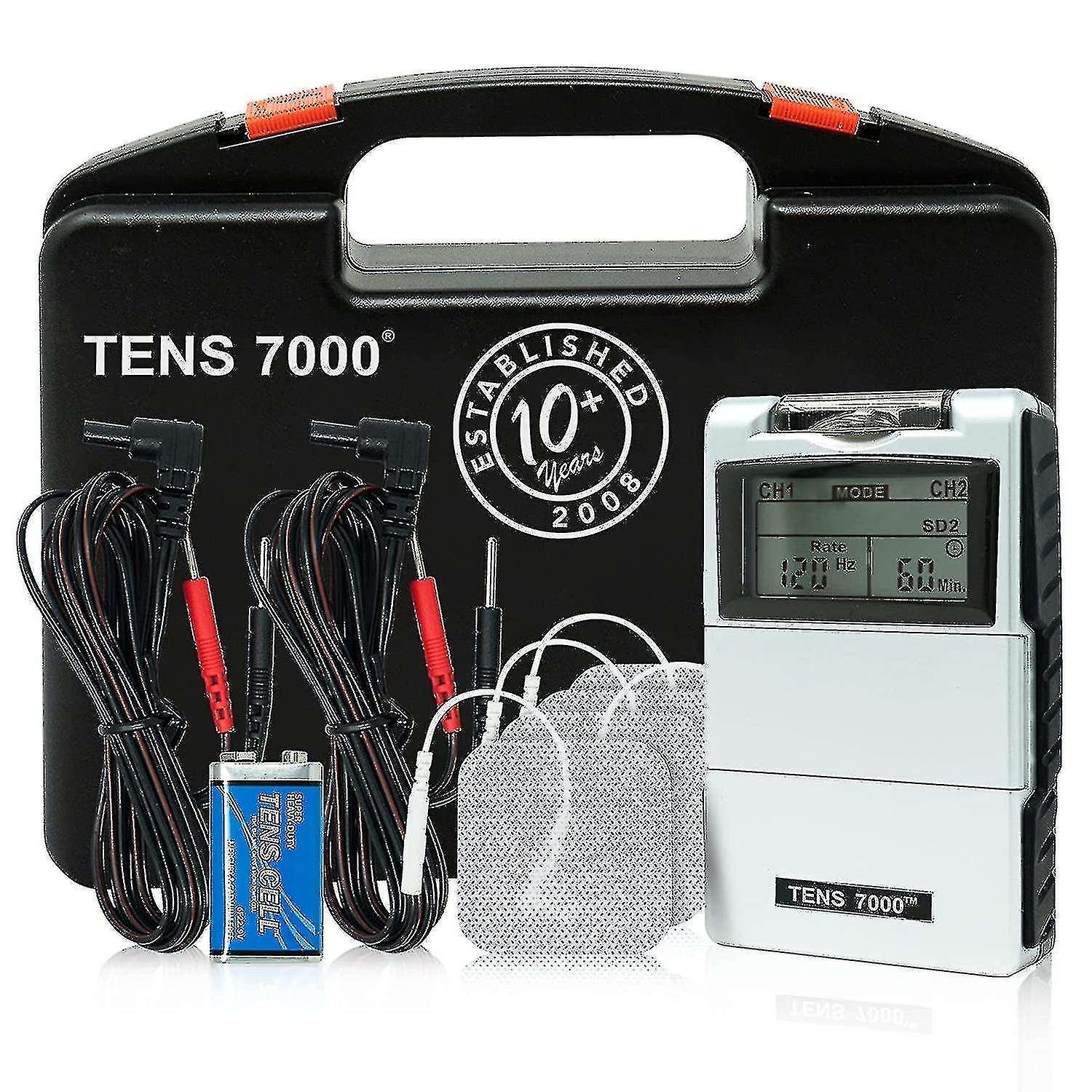 Tens 7000 Digital Tens Device With Accessories - Tens Device Muscle Stimulator