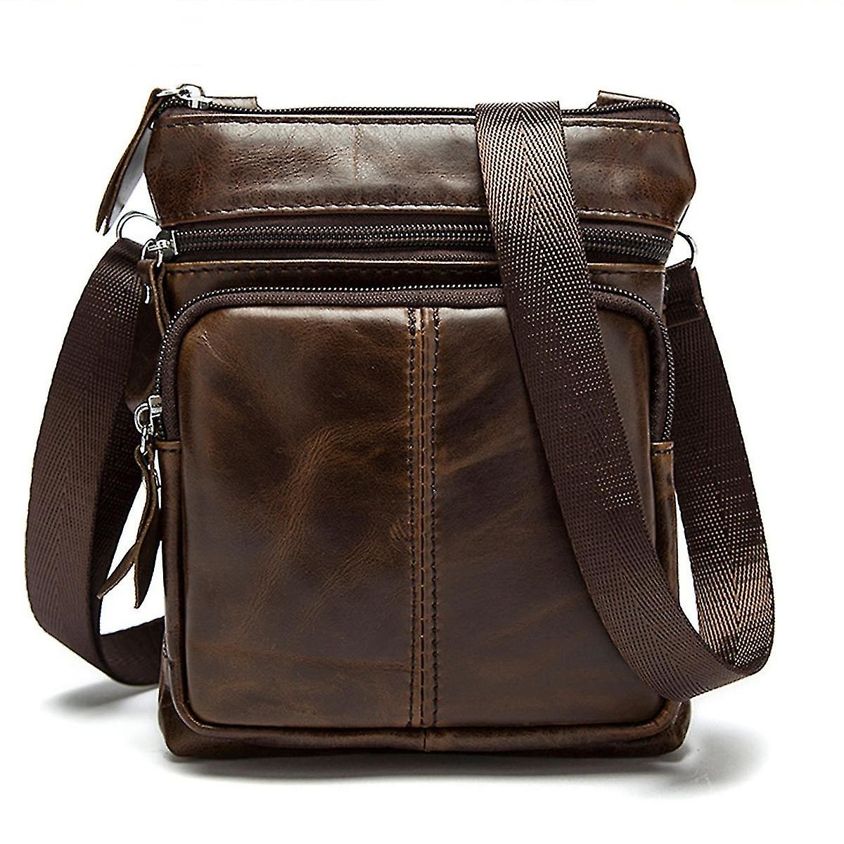 Leather Men Bag Crossbody Bag Satchel For Work