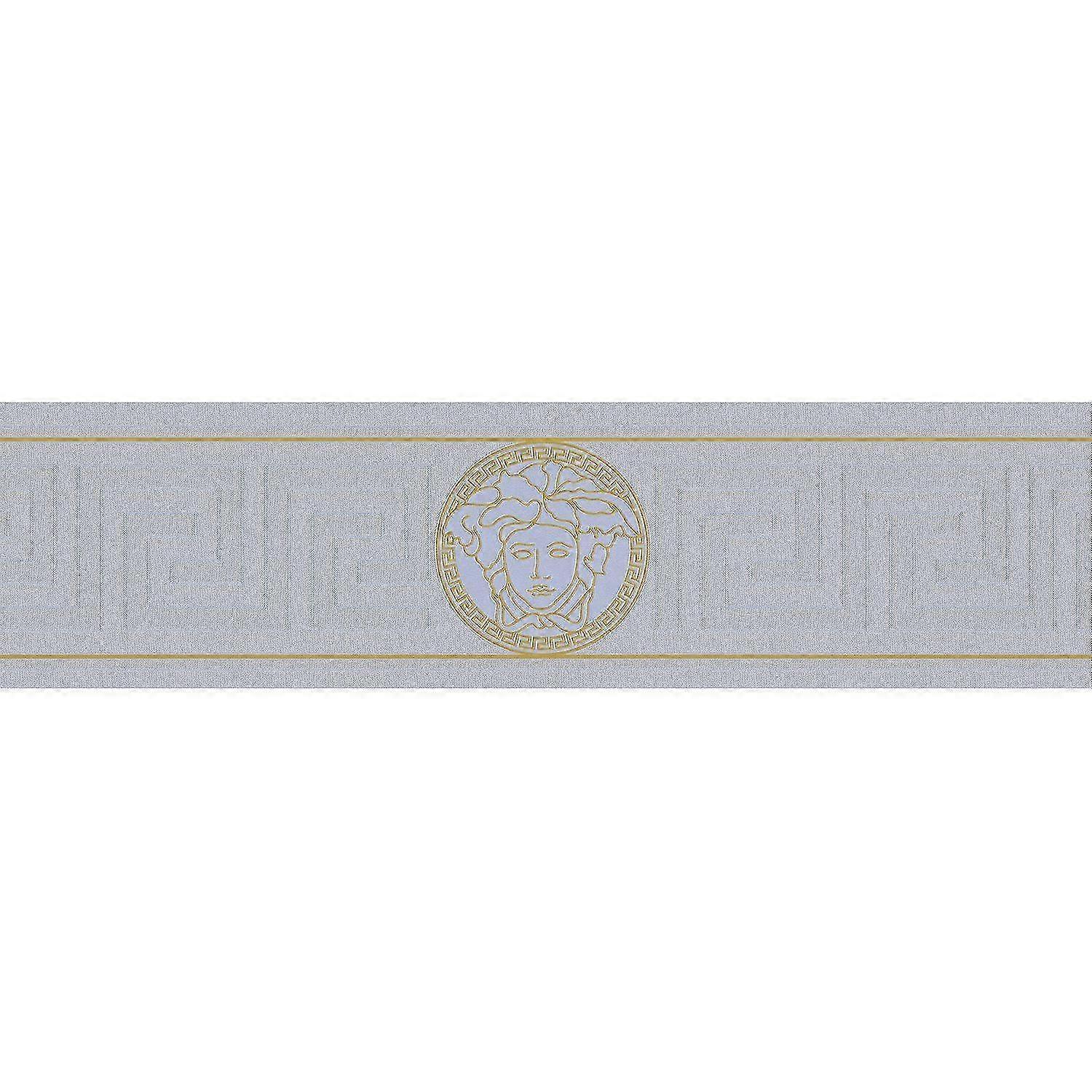 Exclusive luxury wallpaper wall Profhome 935225-GU border slightly textured with graphical pattern shiny gold