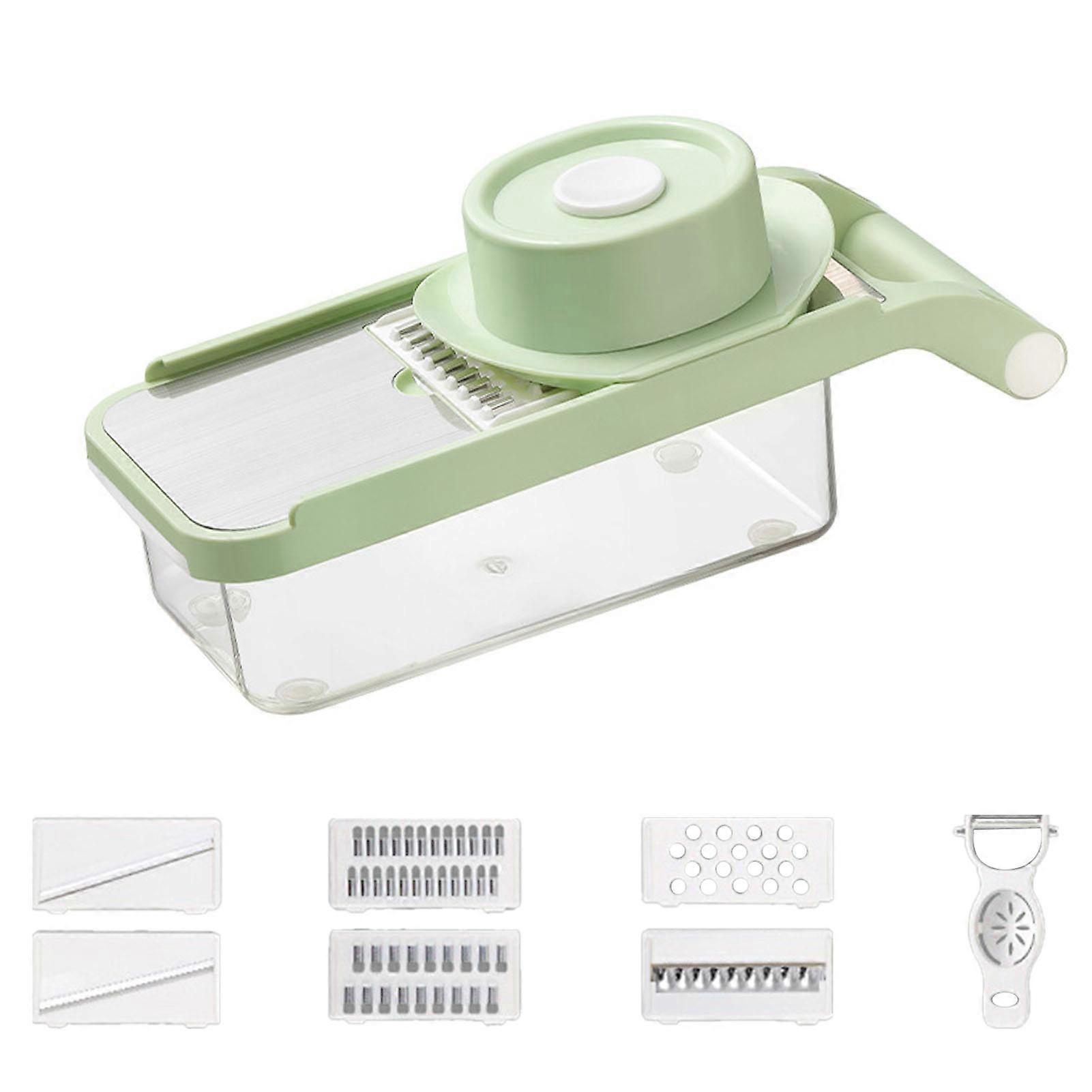 Vegetable Cutter Multifunctional Manual Highly Efficient Vegetable Shredder With 6 Blades for Kitchen