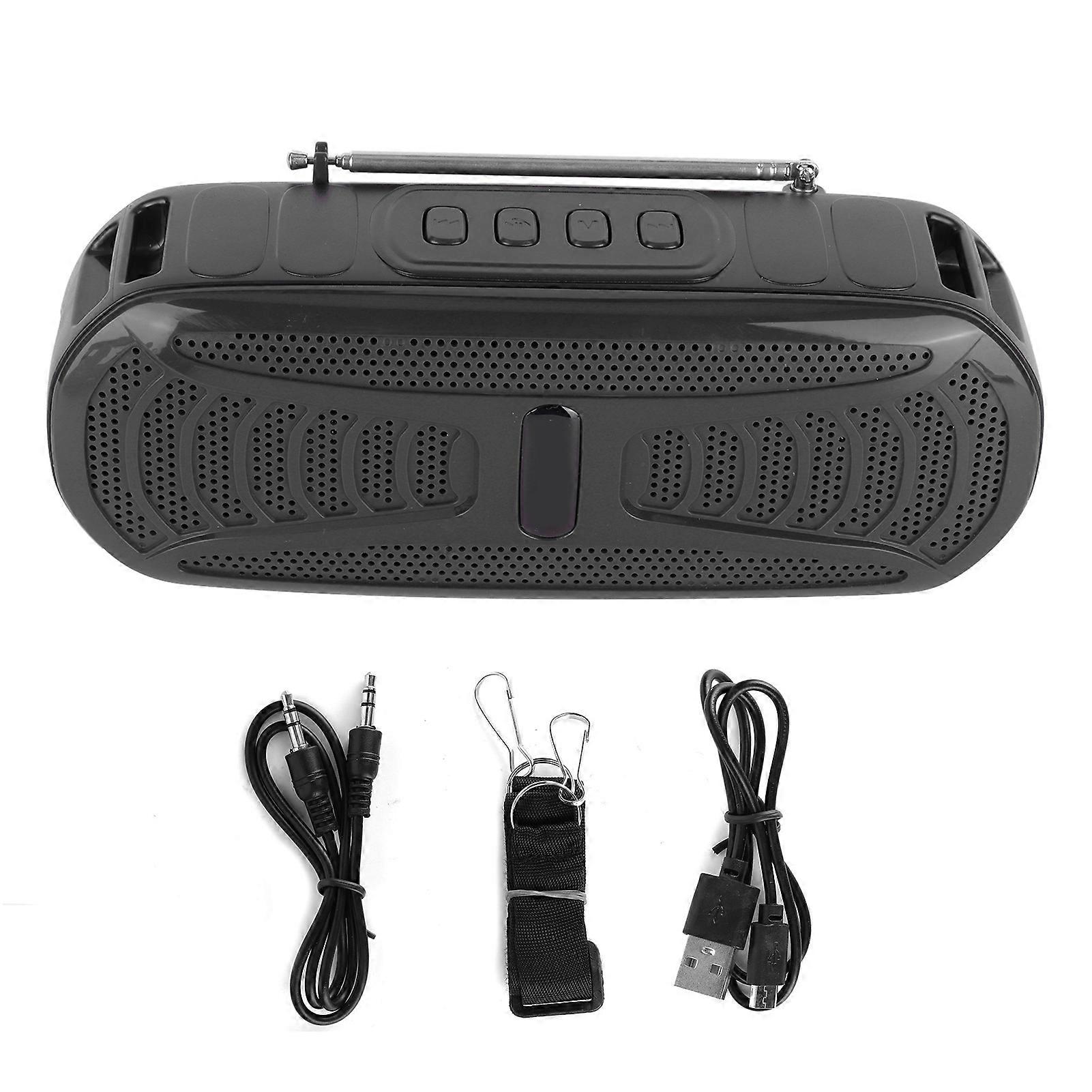 Bluetooth Speaker Outdoor Sports Bluetooth Speaker With Flashlight And Solar Charging Functionblack