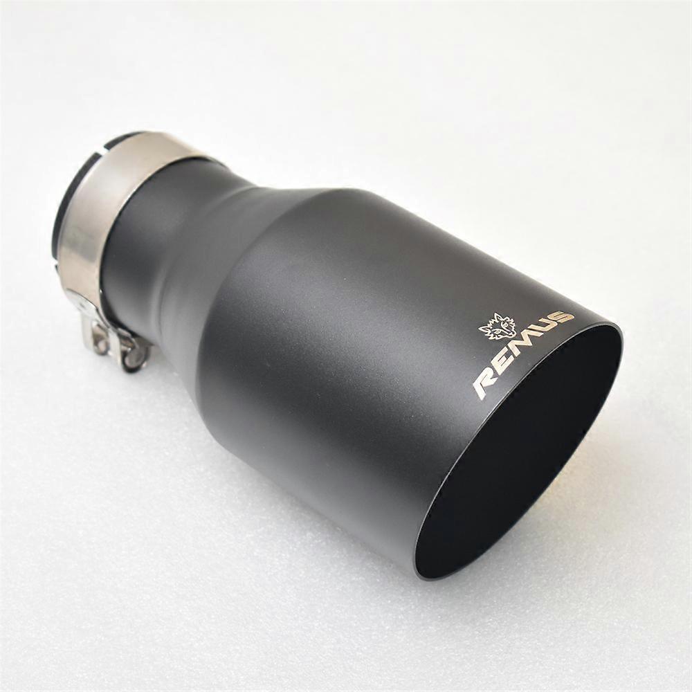 RemuS Stainless steel vehicle refitting universal black muffler tail throat Car modification for b-mw e90 exhaust tip w222 pipe