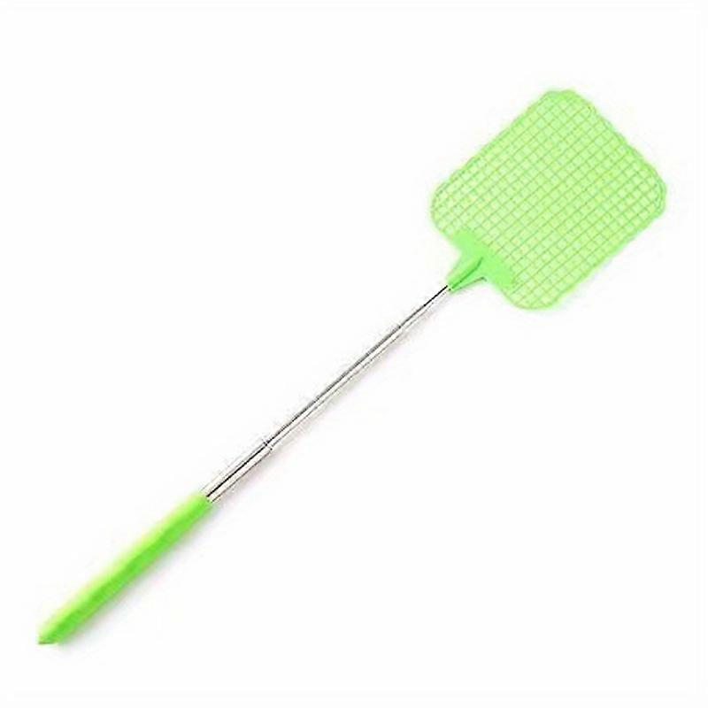 Heavy-Duty Fly Swatter - Long-Lasting Plastic Construction, Adjustable Telescopic Handle, Rust-Resistant Stainless Material, Ultra-Durable Build, Sile