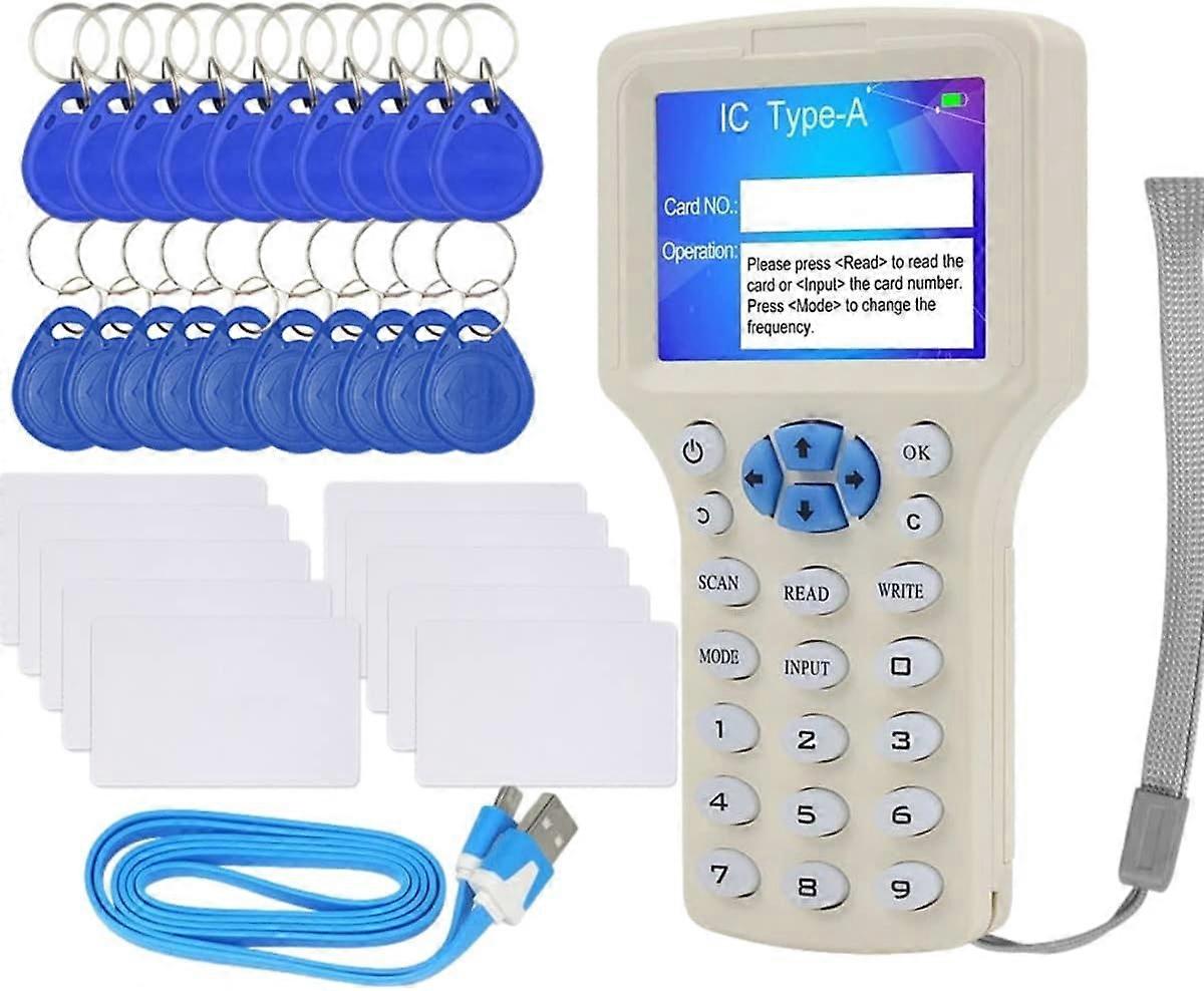 English 10 Frequency RFID NFC Card Copier Reader Writer for IC ID Cards