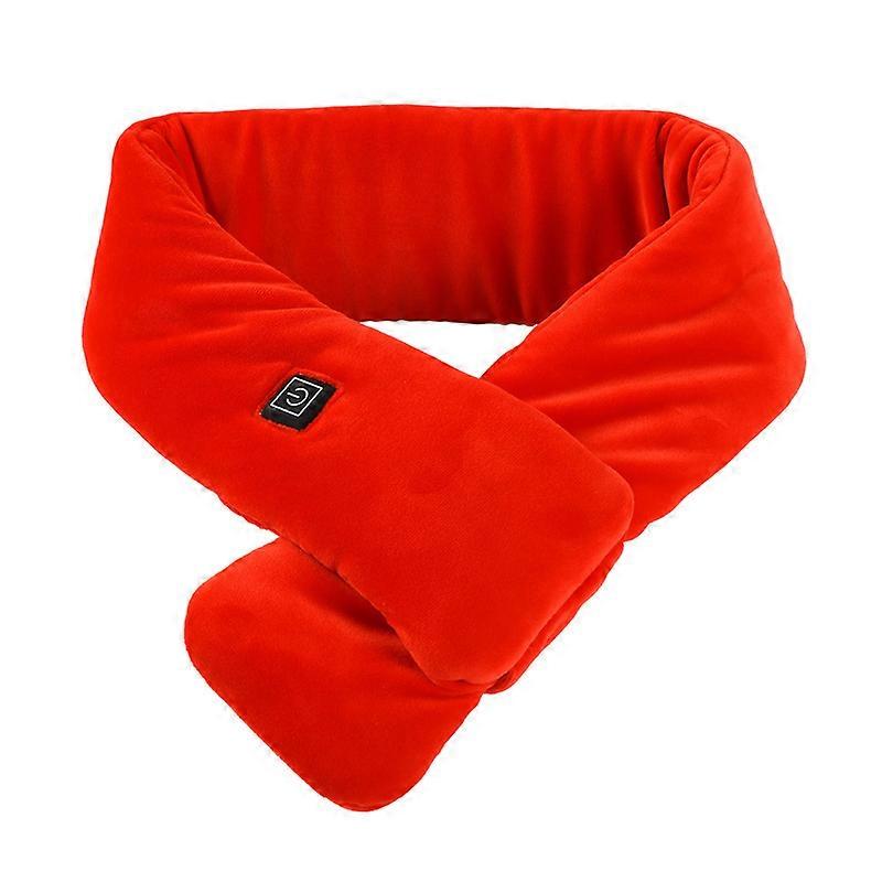 Winter Solid Color Smart Heating Massage Scarf For Lovers Usb Electric Heating Neck Protector To Keep Warm