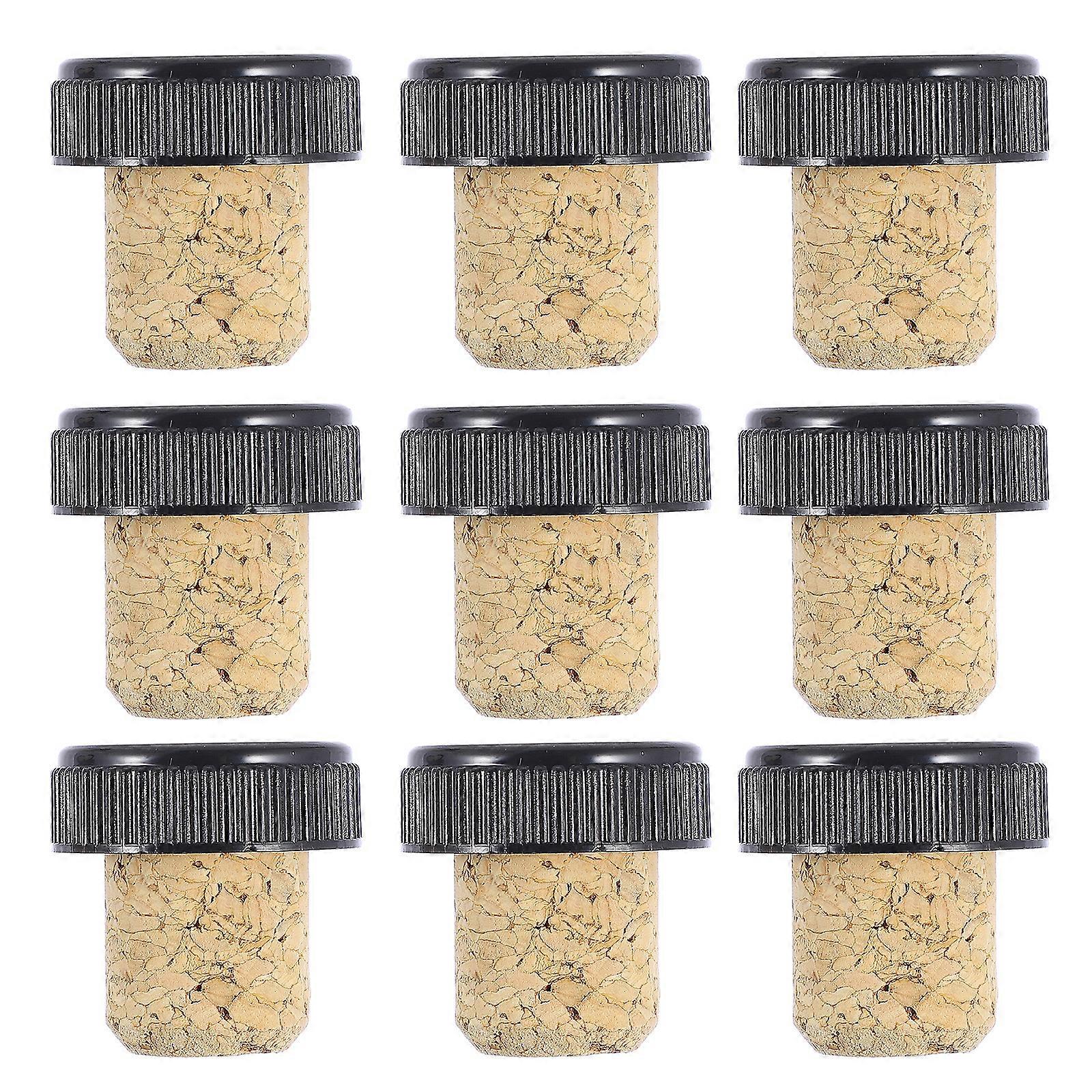 24Pcs Wooden Wine Bottle Stoppers Practical Bottle Plugs Replacement Corks