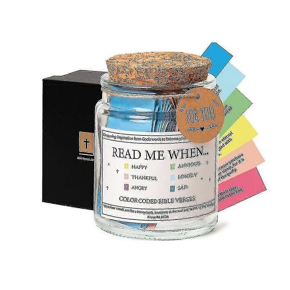 Bible Verses Jar For Emotions And , Jesus Scripture Jar, Bible Verses In A Jar For Devotional Gift