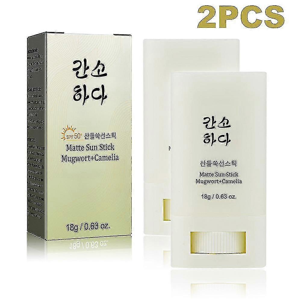 Barsinfi 1/2 Stuks Matte Sun Stick Bijvoet + Camelia Spf50 + Sunscreen Moisturizing