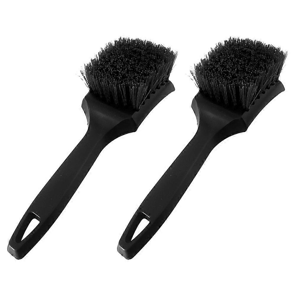 2pcs Car Detailing Brush Tire Wheel Cleaner Brush Tire Brush For Cleaning Tire