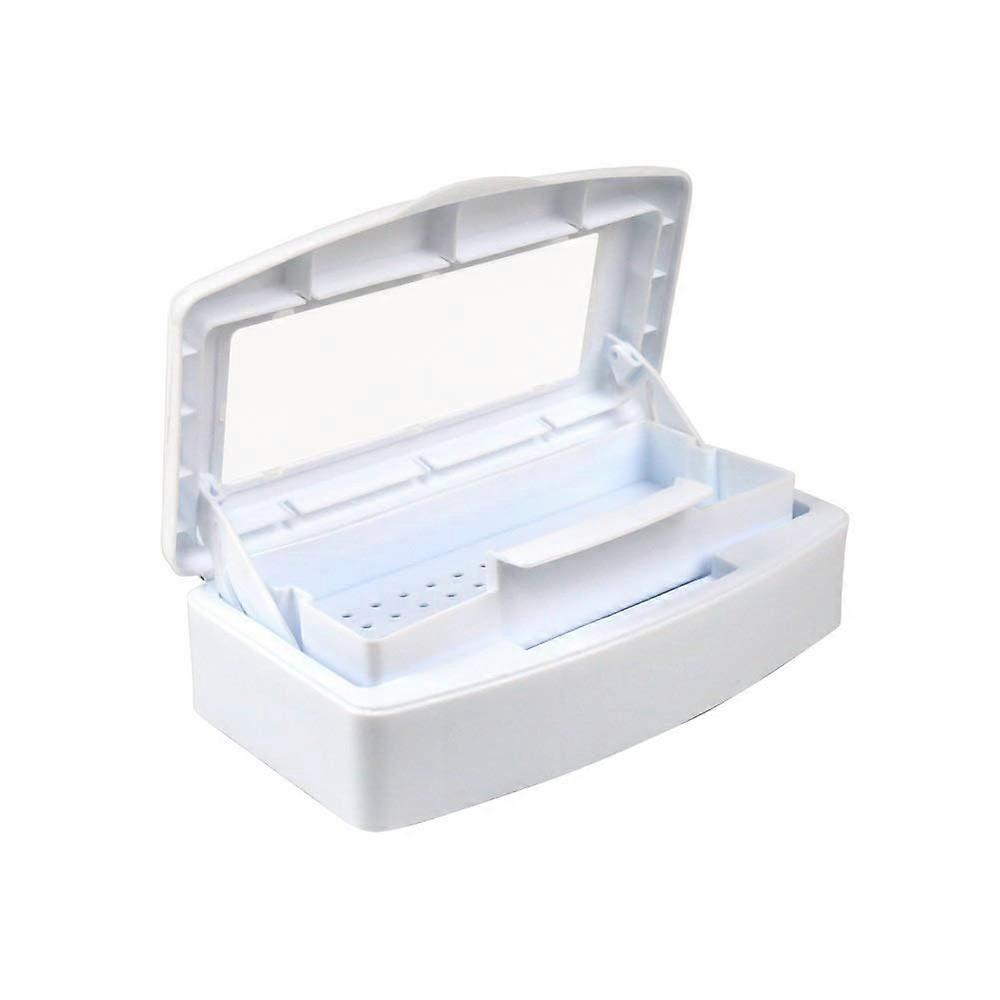 Nail Tool Clean Box Plastic Nail Tray for Alcohol Cleaning Container