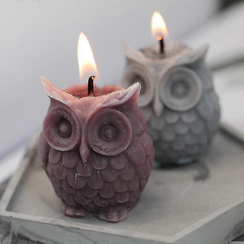3d Owl Mold For Candle Making - Diy Handmade Resin Molds For Plas