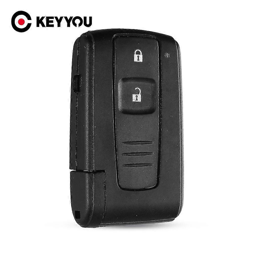 2 Button Remote Smart Car Key Cover For Toyota Prius 2004 - 2009 Corolla Verso Camry With Uncut Blade