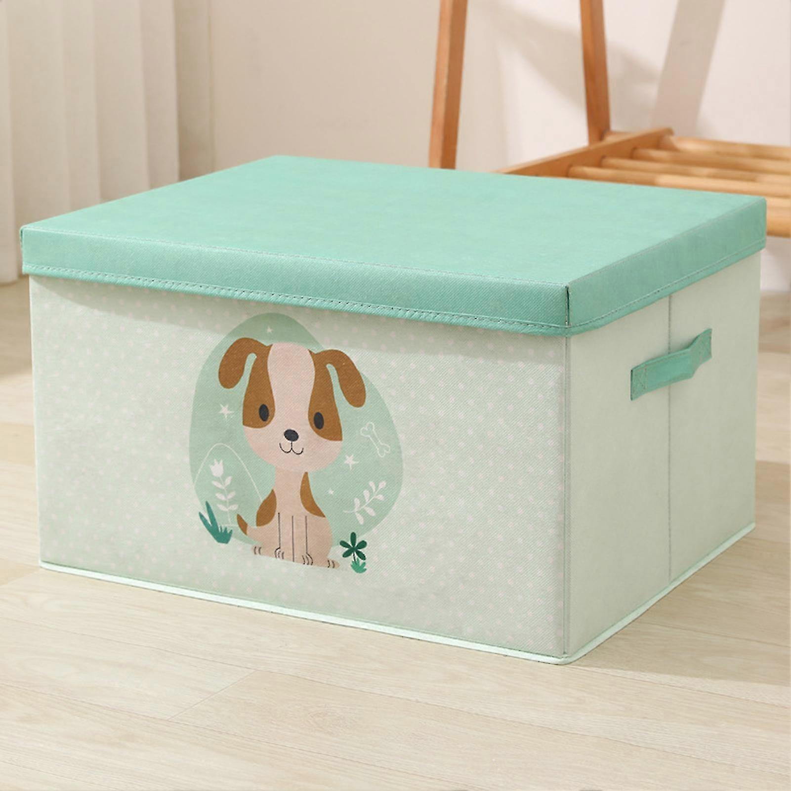 Fabric Storage Bins With Lids With Flip-top Lid Storage Box For Toys Clothes And Books