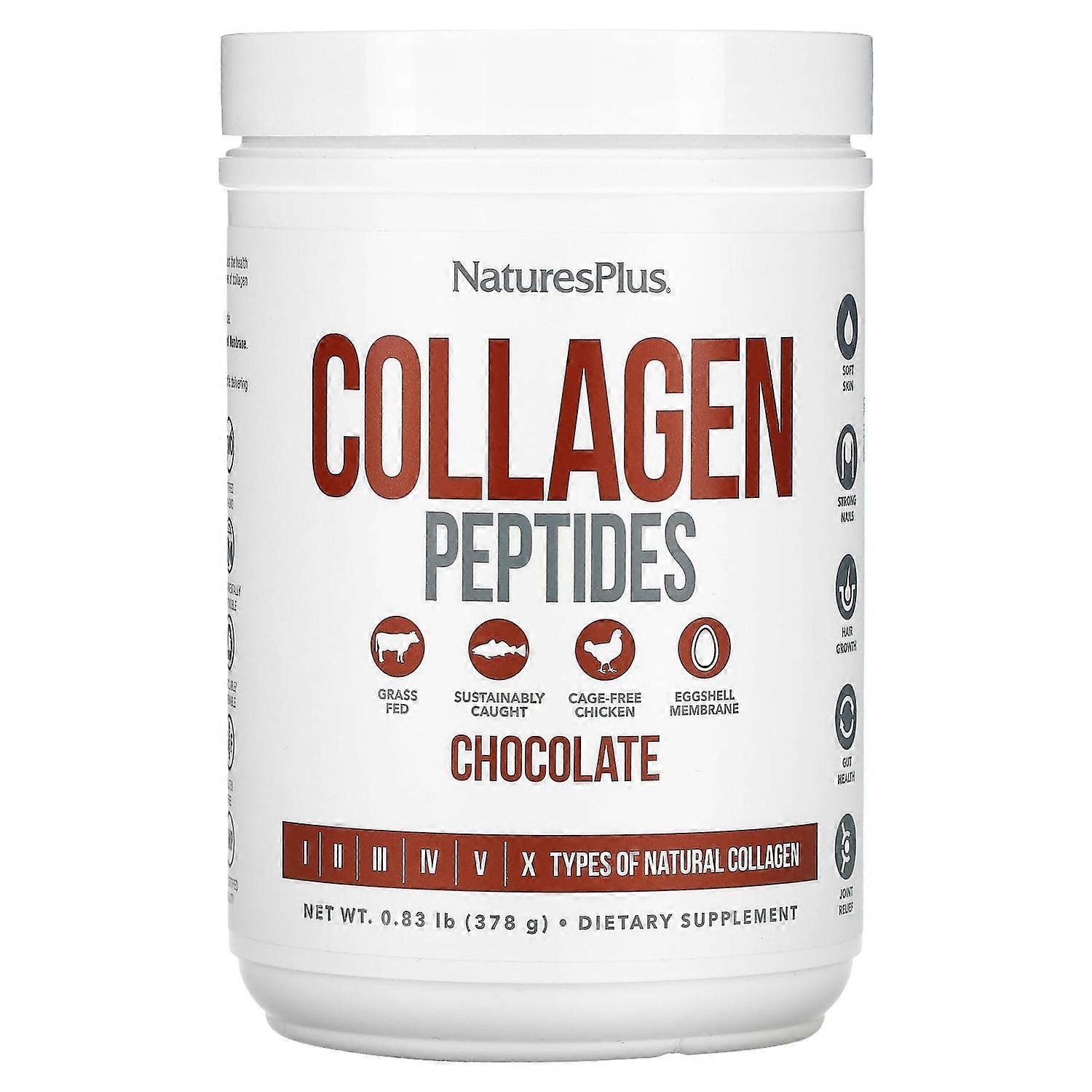 NaturesPlus, Collagen Peptides, Chocolate, 0.83 lb (378 g)