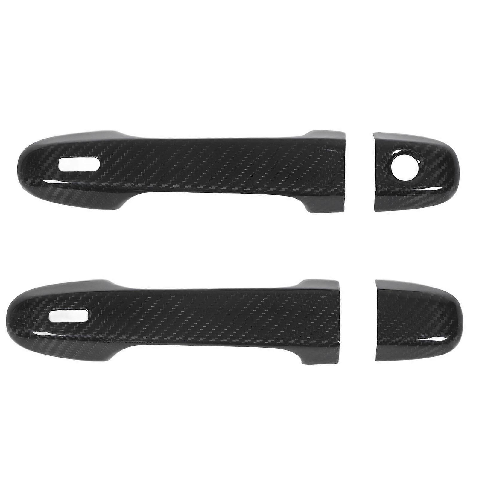 4pcs ידית הדלת החיצונית כיסוי קישוט אמיתי סיבי פחמן רכב אביזרים חיצוניים תחליף סובארו BRZ פורסטר XV