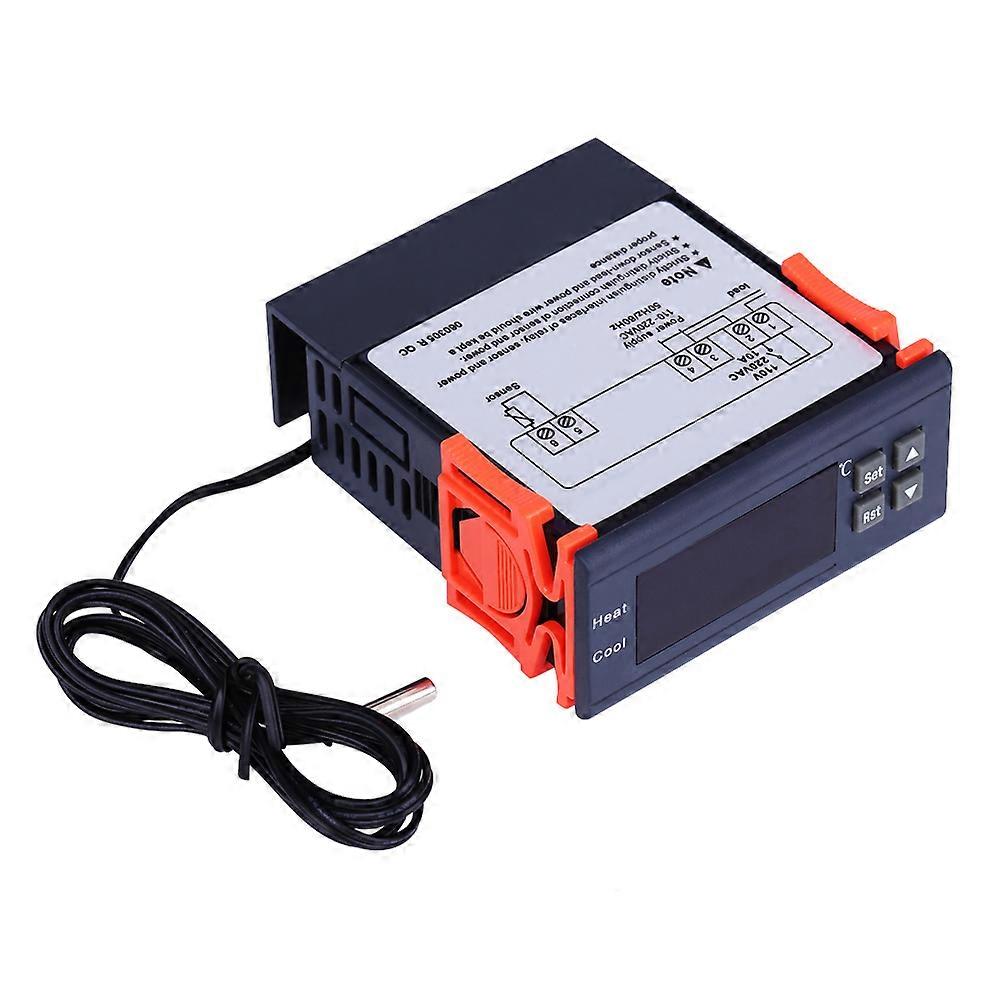 AC 110V-220V Digital Temperature Controller Thermostat Heat & Cool Modes