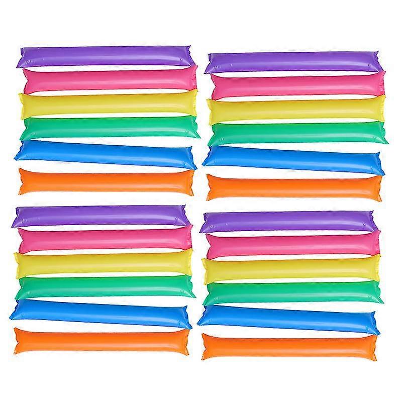 50pcs Thicken Inflatable Sticks Concert Noisemaker Cheering Sticks Boom Wand Sporting Events Bar Party Favors For Birthday Wedding Party (Mixed Color)